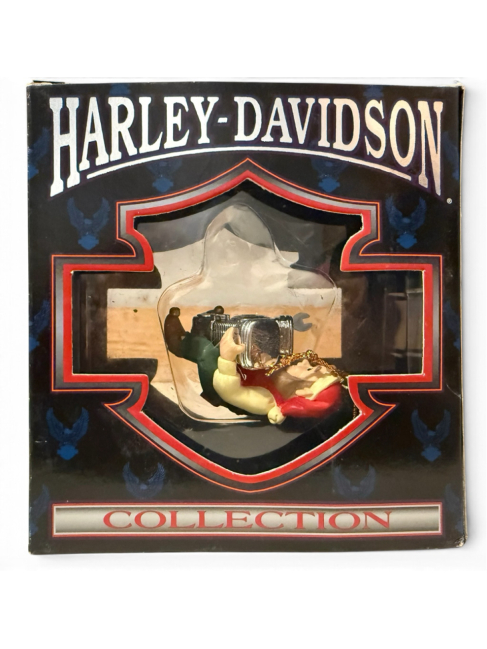 1997 Harley Davidson North Pole Motorcycle Club Santa Ornament Cavanagh Boxed